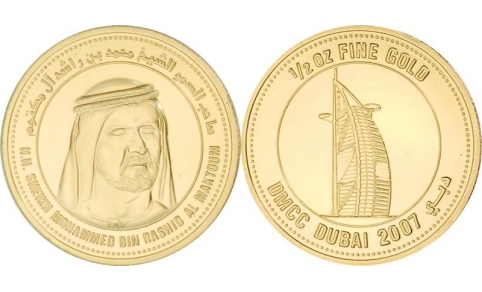 Dubai, Mohammed bin Rashid Al Maktum, 1/2 Oncia 2007 FDC